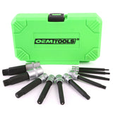 OEMTOOLS 23907 10 Piece Magnetic Long Triple Square Bit Socket Set Main Image