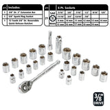 GreatNeck 73804 3/8in. Drive Mechanics Tool Set Additional Image 3