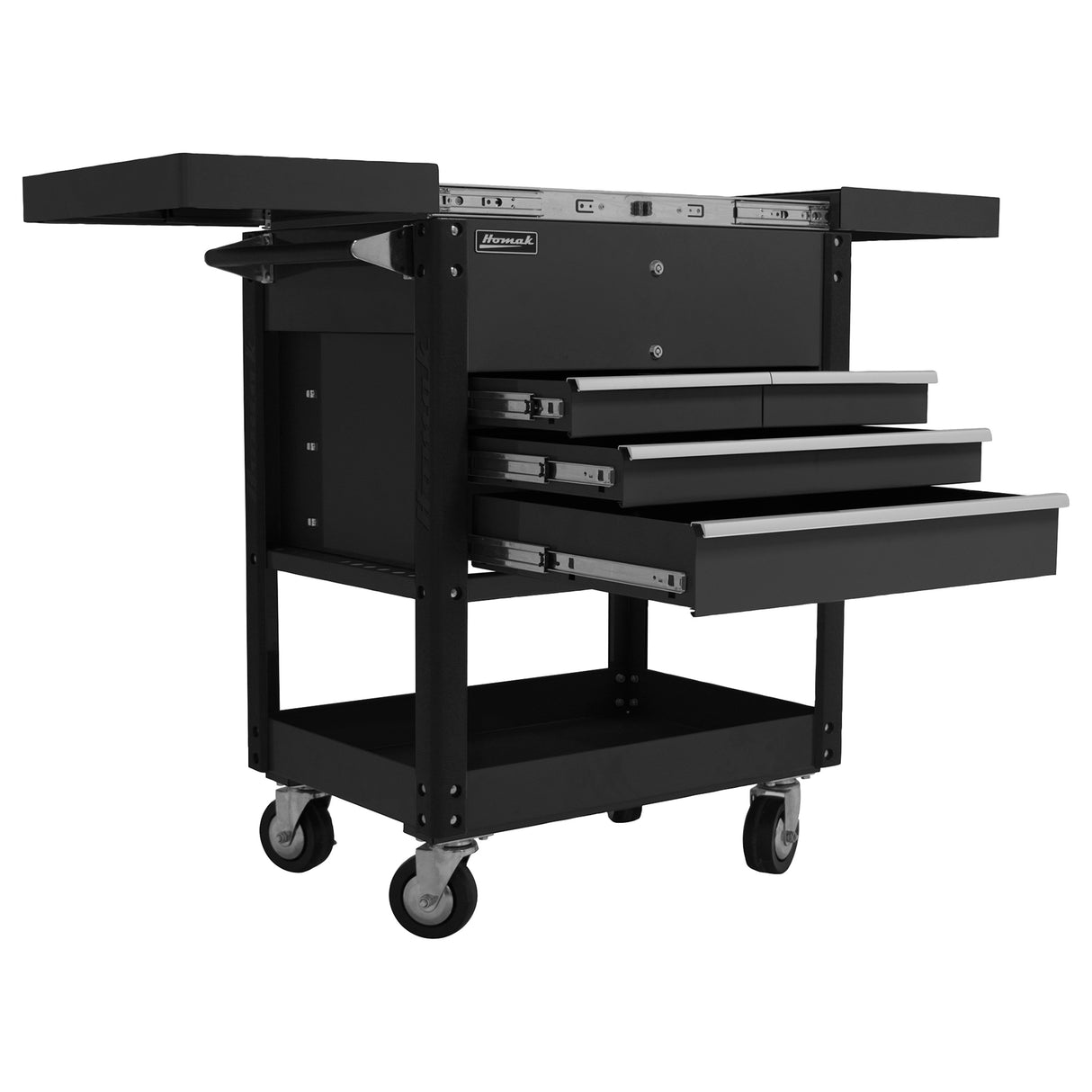 Homak 35in. 4 Drawer Slide Top Cart Additional Image 1