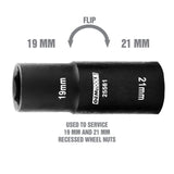 OEMTOOLS 25561 19 x 21MM Flip Socket Additional Image 1