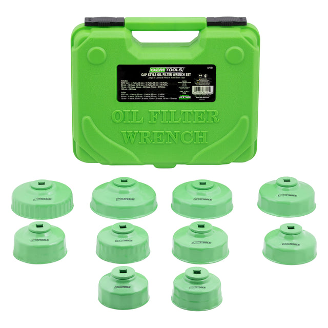 OEMTOOLS 87151 10 Piece Oil Filter Cap Wrench Set Main Image