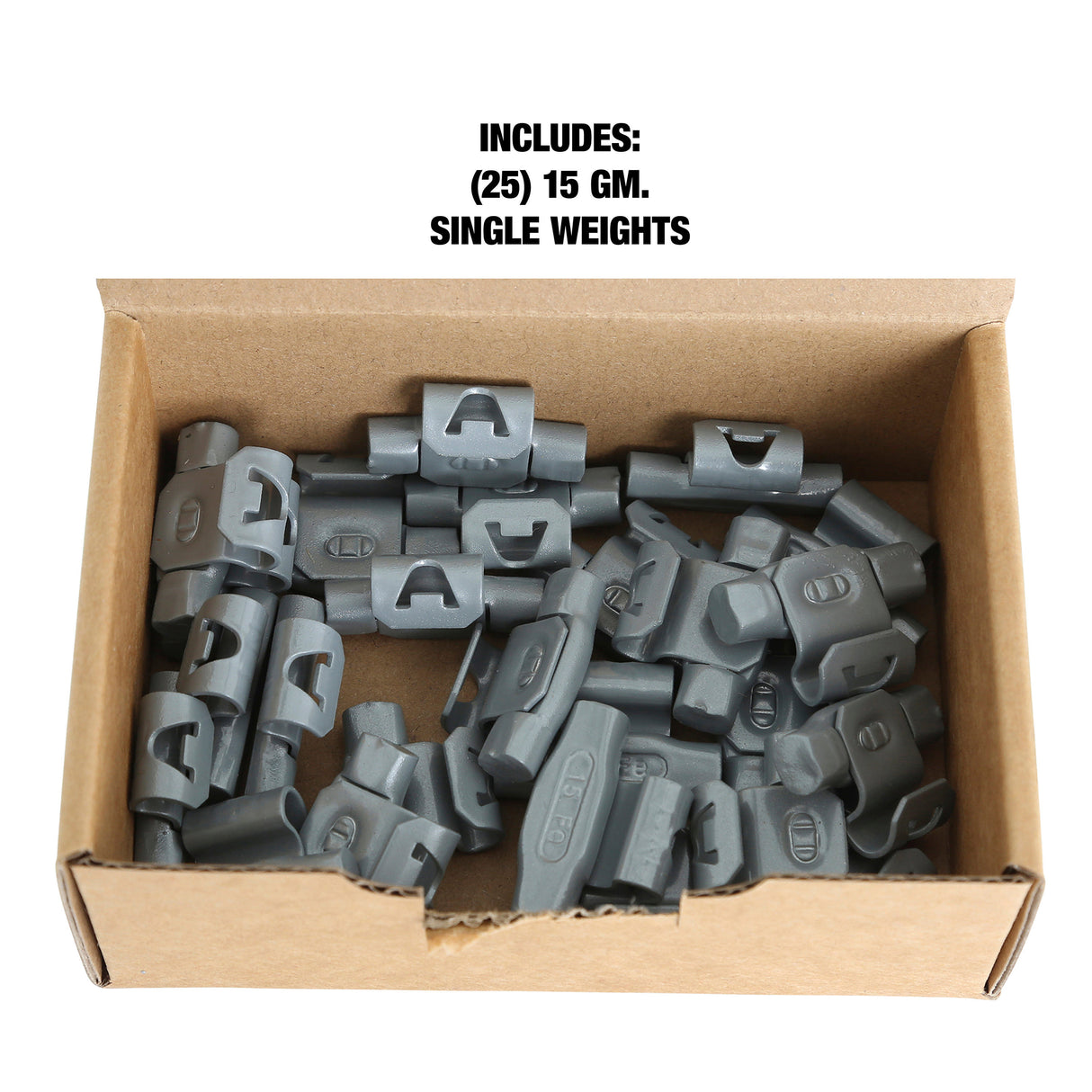 OEMTOOLS 23254 15 gm. EN Style Steel Wheel Weight - 1 Box of 25 Additional Image 4
