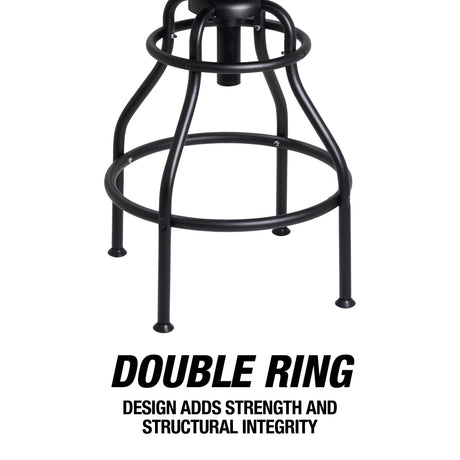 OEMTOOLS 25700 Double Ring Adjustable Stool With Backrest Additional Image 5