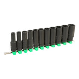 OEMTOOLS 25594 11 Piece 1/2in. Drive Deep Impact Socket Set (SAE) Main Image
