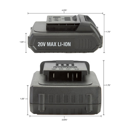 OEMTOOLS 20V 1.5Ah Replacement Battery for 24660 and 24661 Additional Image 2