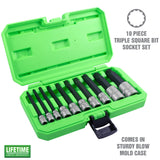 OEMTOOLS 23519 10 Piece Extra Long Triple Square Bit Socket Set Additional Image 1