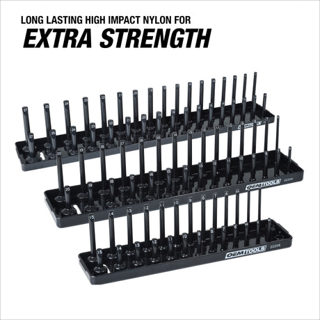 OEMTOOLS 22211 3 Piece Socket Tray Set - Metric Additional Image 2