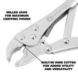 GreatNeck S5P Curved Jaw Locking Pliers (5 Inch) Additional Image 2
