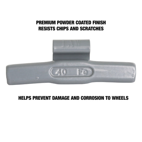OEMTOOLS 23290 40 gm. IW Style Steel Wheel Weight - 1 Box of 25 Additional Image 3