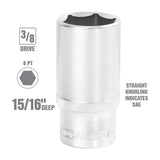 OEMTOOLS 22352  3/8 Inch Drive Deep Socket (15/16 Inch) Additional Image 1