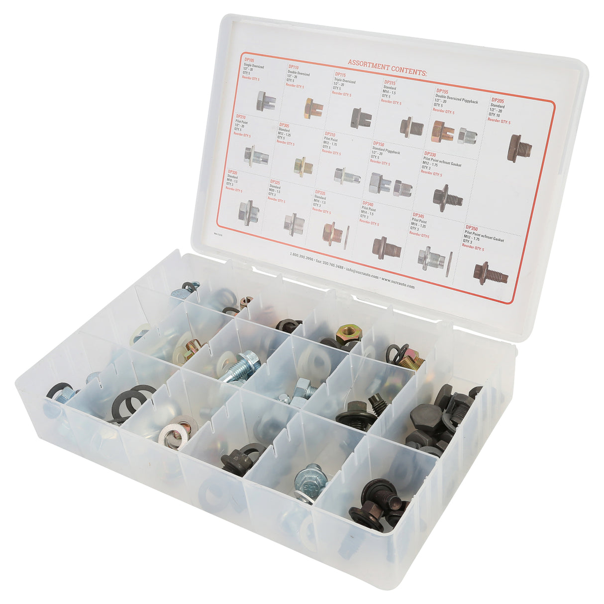 SUR&R DP454 Oil Drain Plug Assortment Additional Image 4