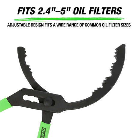 OEMTOOLS 25324 14 Inch Adjustable Oil Filter Pliers Additional Image 1