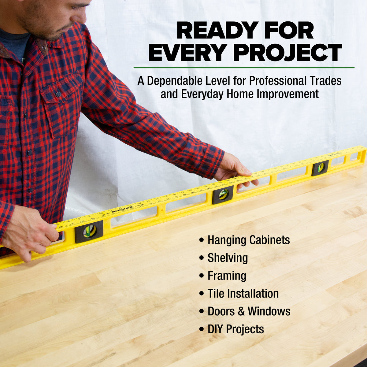Mayes 10102 Polystyrene Level (48 Inch) Additional Image 5