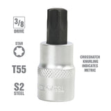 OEMTOOLS 22771 3/8 Inch Drive Star Socket Bit (T55) Additional Image 1
