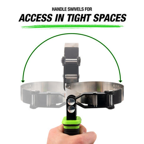 OEMTOOLS 87111 Professional Swivel Oil Filter Wrench (2-3/8in. - 2-7/8in.) Additional Image 4
