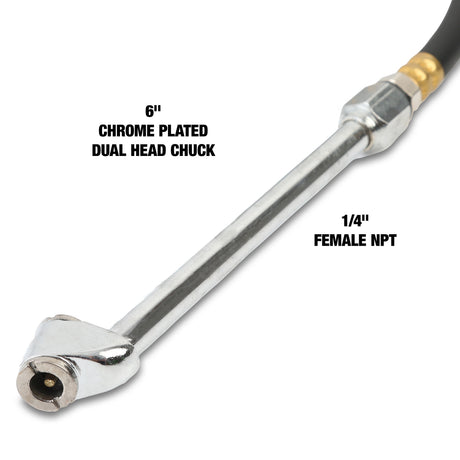 OEMTOOLS 25835 Dual Foot Tire Inflator with Gauge Additional Image 3