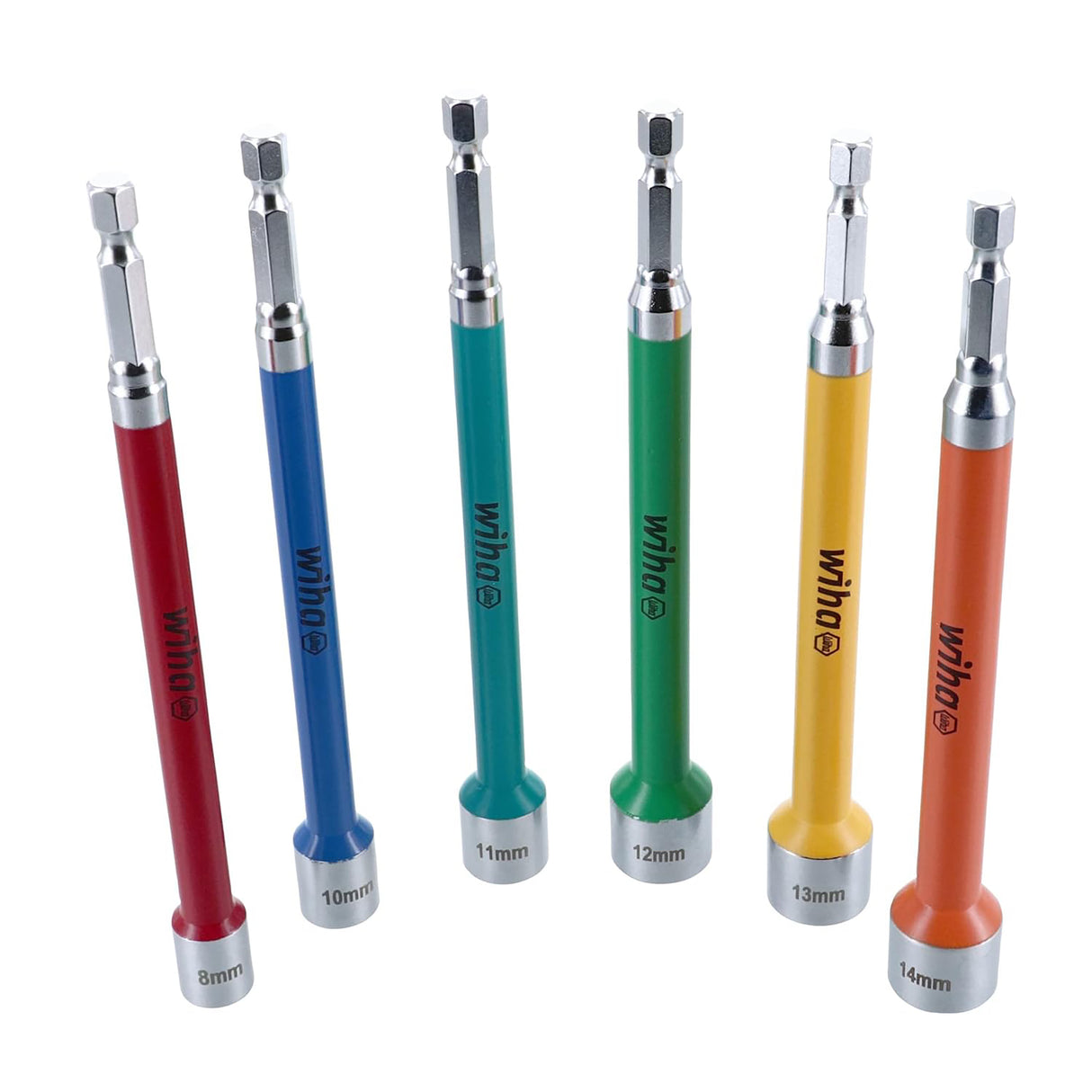 Wiha Tools 70487 6 Pc. Color Coded Magnetic Nut Setter Metric Set Additional Image 1