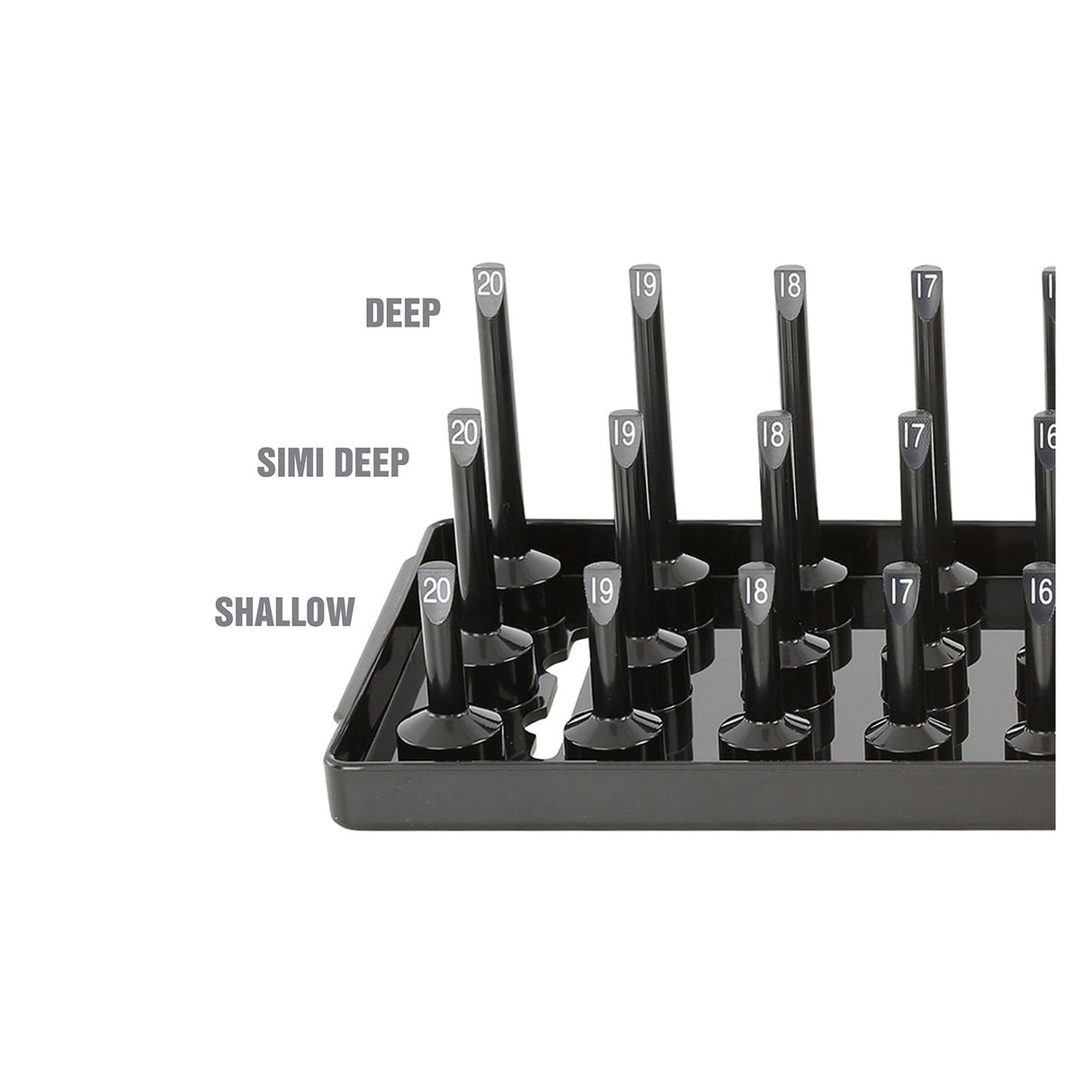 OEMTOOLS 22354 3 Post Socket Tray - 3/8in. Drive (Metric) Additional Image 3