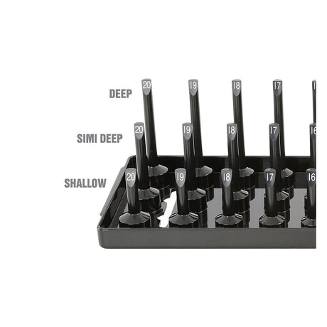 OEMTOOLS 22354 3 Post Socket Tray - 3/8in. Drive (Metric) Additional Image 3