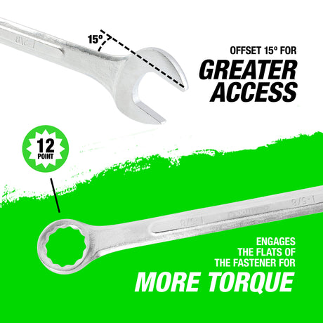 OEMTOOLS 22109 1-5/8 Inch Jumbo Combination Wrench Additional Image 3