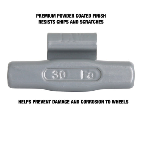 OEMTOOLS 23277 30 gm. IW Style Steel Wheel Weight - 1 Box of 25 Additional Image 3