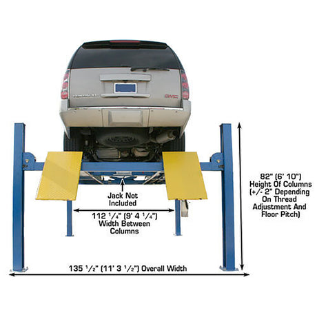 Atlas Equipment 412 12,000 Lb. Commercial Grade  4-Post Lift Additional Image 5
