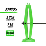 OEMTOOLS 24795 2-Ton Scissor Jack Additional Image 1