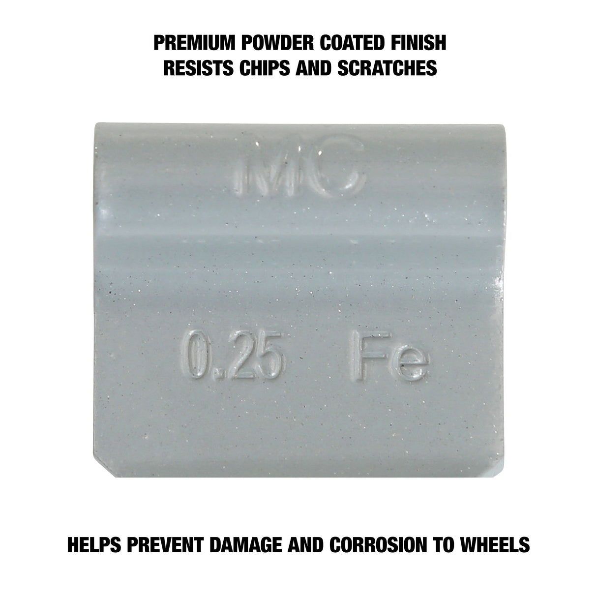 OEMTOOLS 23217 0.25 Oz. MC Style Steel Wheel Weight - 1 Box of 25 Additional Image 3