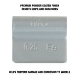 OEMTOOLS 23217 0.25 Oz. MC Style Steel Wheel Weight - 1 Box of 25 Additional Image 3
