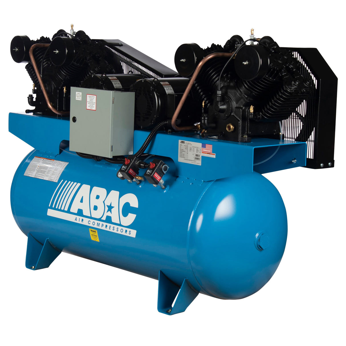 ABAC ABC10-43120HD 10 HP Duplex 2x10 460V 3Ph Air Compressor Additional Image 2