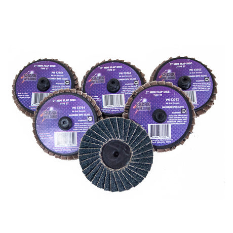 Shark Industries 13056 2in. Mini Flap Discs Assorted Grits, 6 Pack Additional Image 2