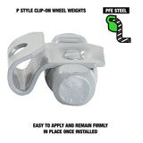 OEMTOOLS 23223 0.50 Oz. P Style Steel Wheel Weight - 1 Box of 25 Additional Image 2