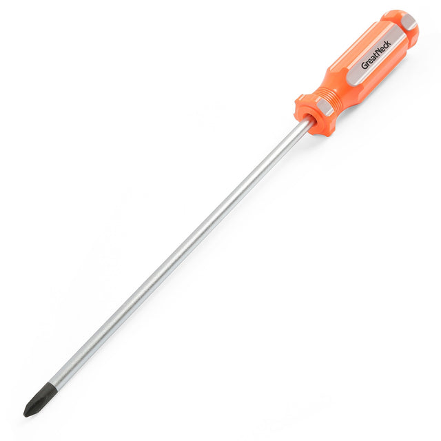 GreatNeck 73124 #2 x 8 Inch Phillips Round Shank Screwdriver Main Image