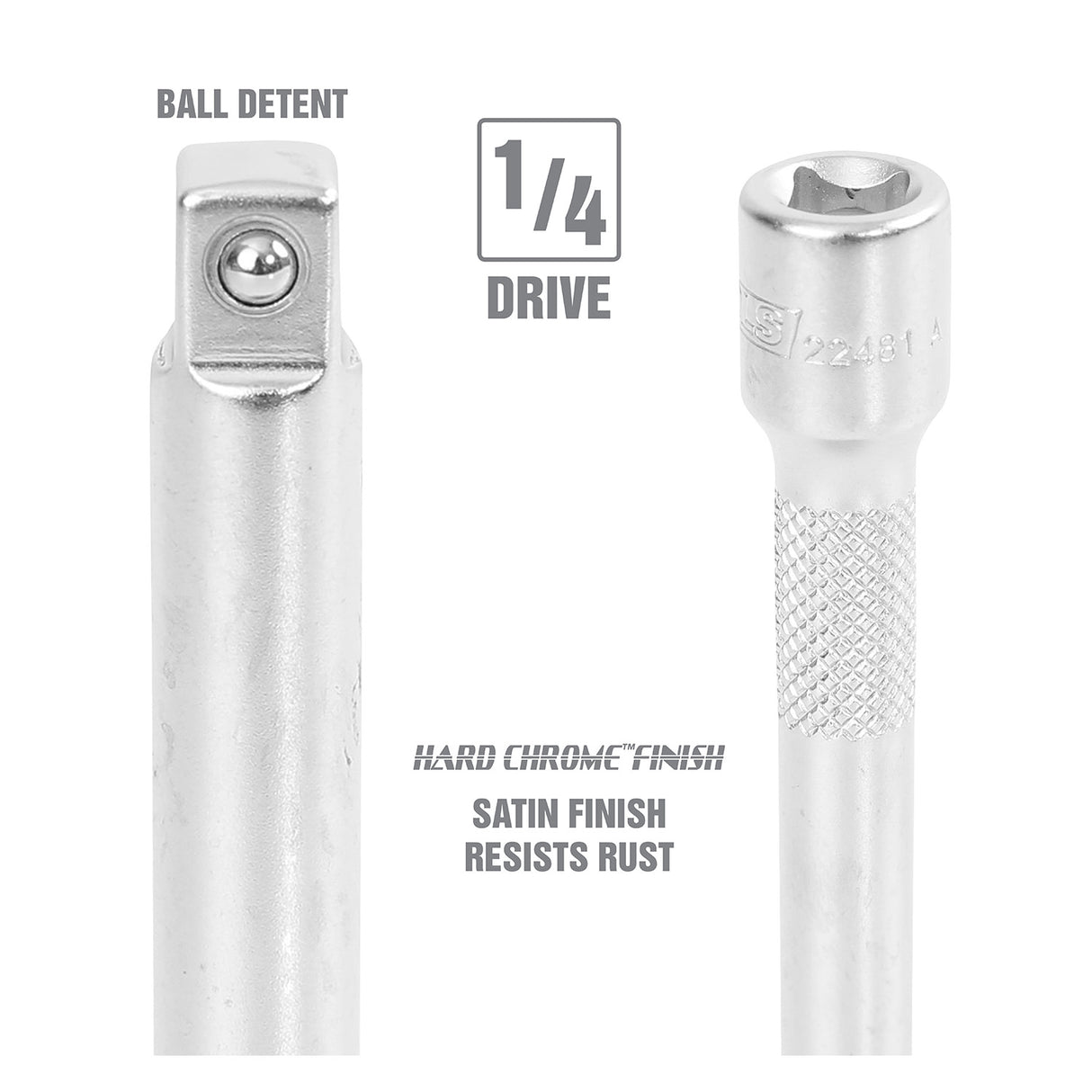 OEMTOOLS 22481 1/4 Inch Drive Extension (4 Inch) Additional Image 2