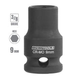 OEMTOOLS 709M 3/8 Inch Drive Impact Socket (9 mm) Additional Image 1