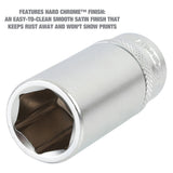 OEMTOOLS 23986 12 Piece 1/4in. Deep Socket Set (Metric) Additional Image 6
