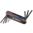 GreatNeck 74208 Folding SAE Hex Key Set (9-Piece) Main Image