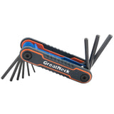 GreatNeck 74208 Folding SAE Hex Key Set (9-Piece) Main Image