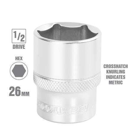 OEMTOOLS 22406 26 mm 1/2 Inch Drive Socket Additional Image 1