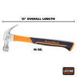 GreatNeck HG16C Fiberglass Curved Claw Hammer (16 Oz.) Additional Image 1
