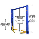 Atlas Equipment Platinum PVL12 12,000 Lb. 2-Post Lift Additional Image 1