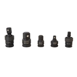 OEMTOOLS 24226 5 Piece Adapter & U-Joint Impact Set with 3/8in. & 1/2in. Drive Additional Image 1
