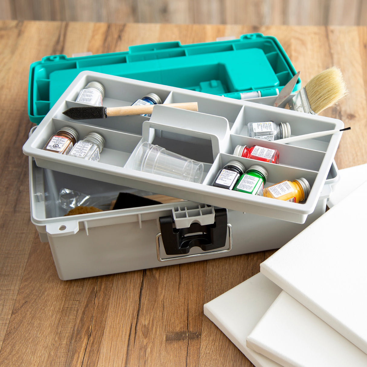 Sheffield 12671 13in. Tackle Box-Teal/Gray Additional Image 7