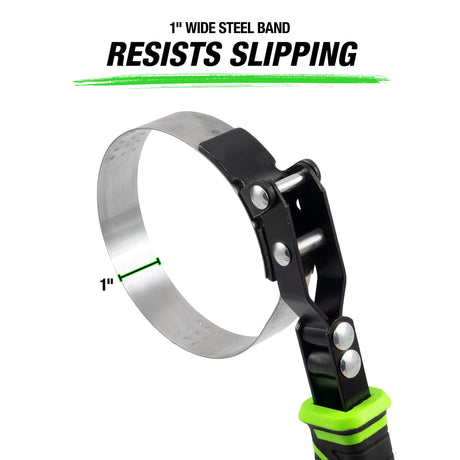 OEMTOOLS 87114 Professional Swivel Oil Filter Wrench (3-3/4in. - 4-3/8in.) Additional Image 3