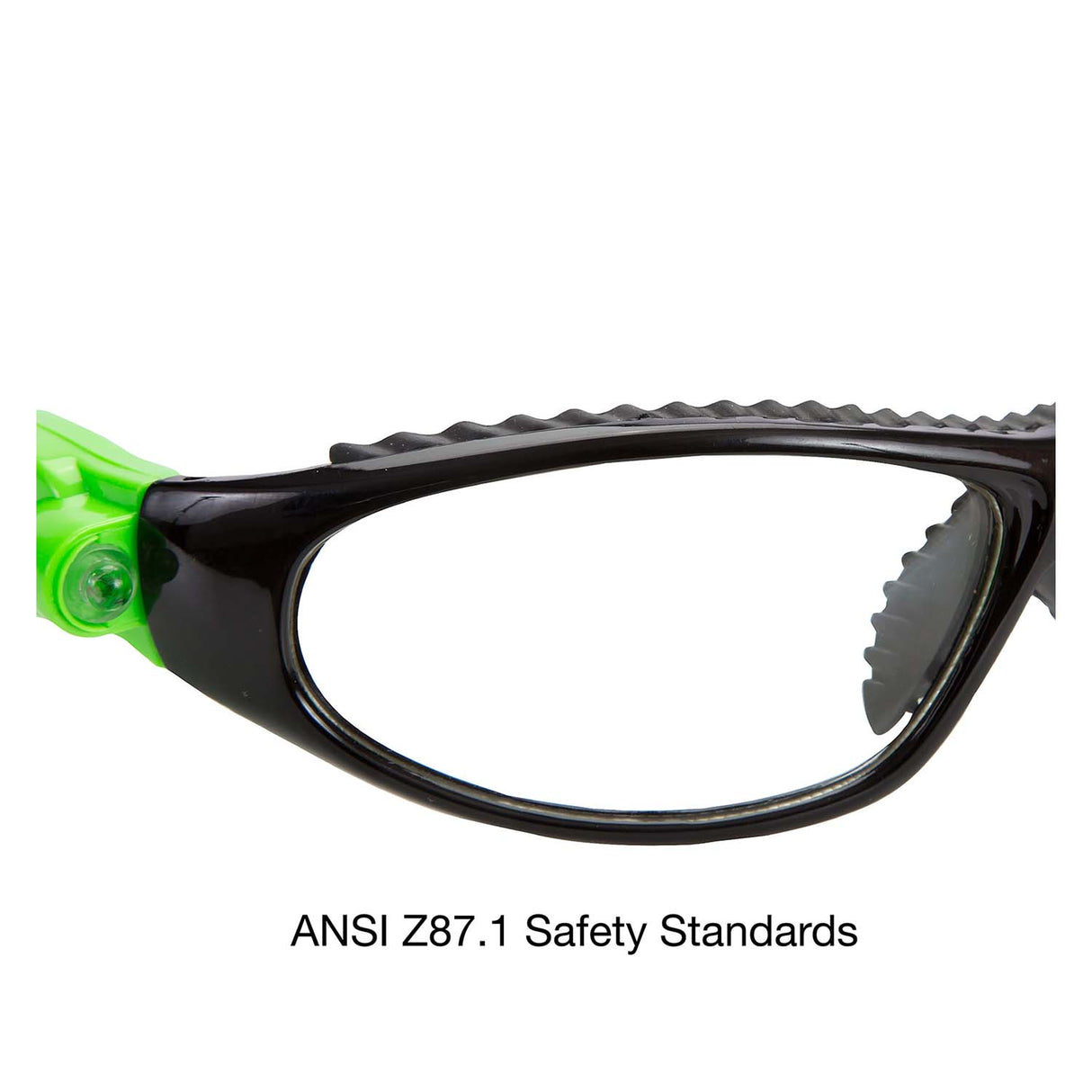 OEMTOOLS 26017PK3 Black and Green LED Safety Glasses (3 Pack) Additional Image 4