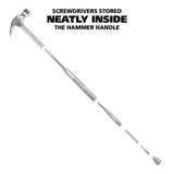 Great Neck HA104002 5 in 1 Silver Hammer and Screwdriver Set Additional Image 3