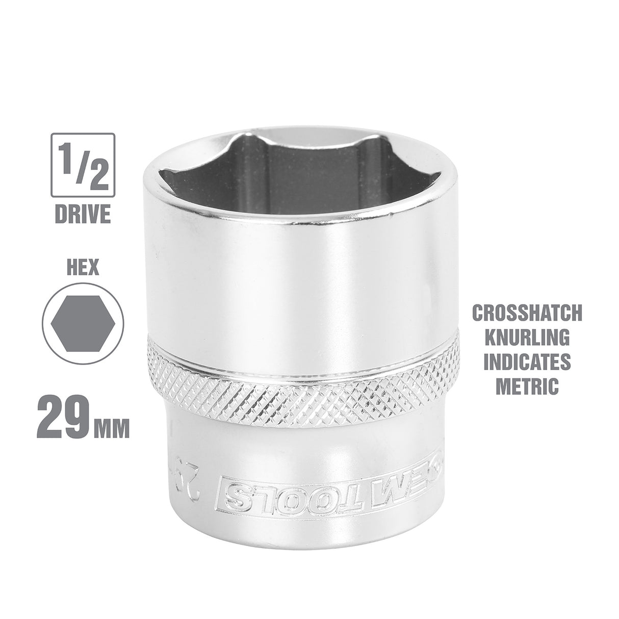 OEMTOOLS 22409 29 mm 1/2 Inch Drive Socket Additional Image 1