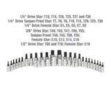 OEMTOOLS 68964 Star Bits Socket and Magnetic Tray Additional Image 7