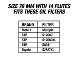OEMTOOLS 87147 76 mm and 14 Flute Oil Filter Wrench Additional Image 7