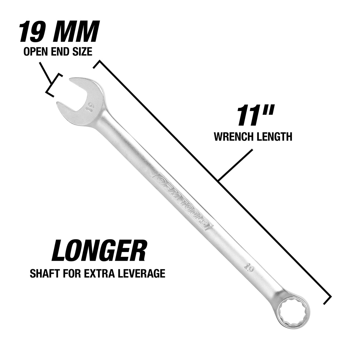 OEMTOOLS 22022 19 mm Combination Wrench (Metric) Additional Image 2